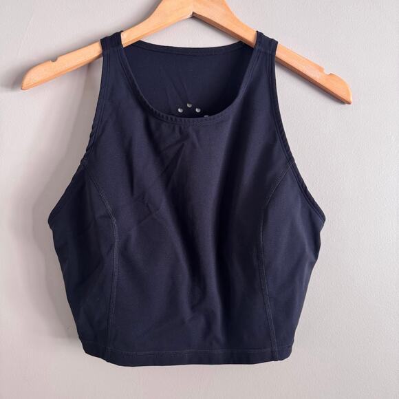 Sweaty Betty Power Laser Cut Crop Tank Sports Bra in Black Size Medium - Picture 3 of 6